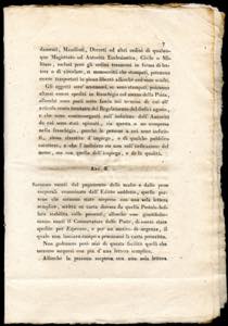 1818 - Manifesto camerale in ... 