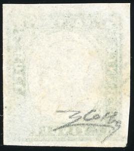 1863 - 5 cent. verde cupo, doppia ... 