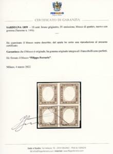 1859 - 10 cent. bruno grigiastro ... 