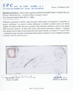 1861 - 10 cent. bruno lillaceo ... 