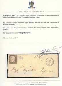 1861 - 10 cent. oliva grigio ... 