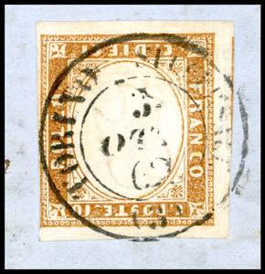 1862 - 10 cent. bruno rossastro ... 