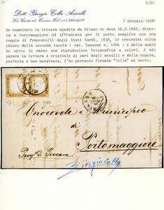 1862 - 10 cent. oliva chiaro ... 