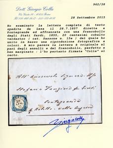 1857 - 20 cent. cobalto verdastro ... 