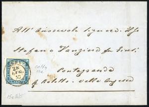 1857 - 20 cent. cobalto verdastro (15e), ... 
