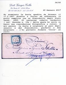 1857 - 20 cent. cobalto verdastro ... 