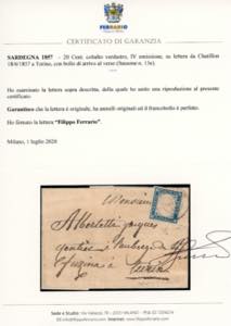 1857 - 20 cent. cobalto verdastro ... 