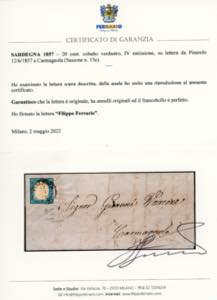 1857 - 20 cent. cobalto verdastro ... 