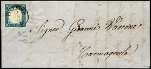 1857 - 20 cent. cobalto verdastro (15e), ... 