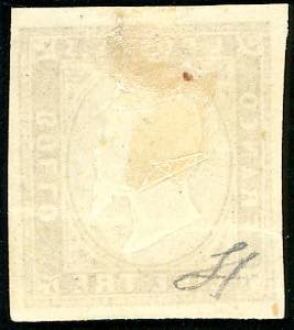 1861 - 3 lire rame, carta spessa ... 