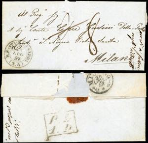 POSTA MILITARE 1848/59 - Cinque ... 