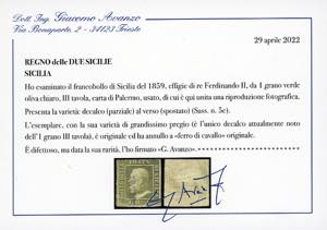 1859 - 1 grano verde oliva chiaro, ... 