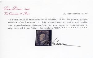 1859 - 20 grana grigio ardesia ... 