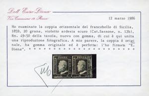 1859 - 20 grana violetto ardesia ... 