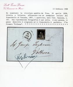 1858 - 1 quattrino nero, II ... 