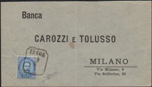 1880 - 25 cent. azzurro, Umberto I ... 