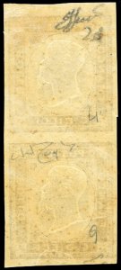 1861 - 10 cent. terra dombra, non ... 