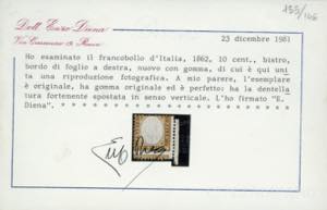 1862 - 10 cent. bistro, ... 