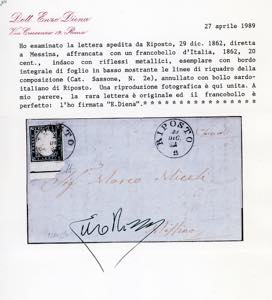 1862 - 20 cent. indaco, non ... 