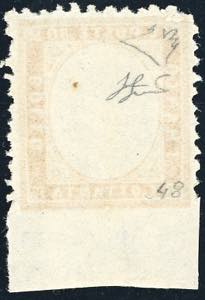 1862 - 80 cent. giallo arancio, ... 