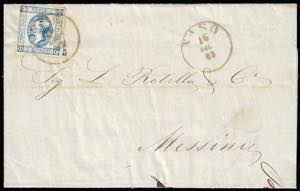 1863 - 15 cent. Litografico, I tipo (12), ... 
