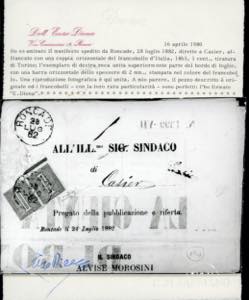 1882 - 1 cent. De La Rue, tiratura ... 