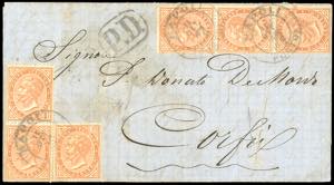 1865 - 10 cent. De La Rue, tiratura di ... 