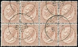 1863 - 30 cent. De La Rue, tiratura di ... 