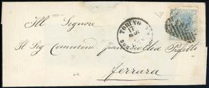 1867 - 20 cent. azzurro chiaro, tiratura di ... 