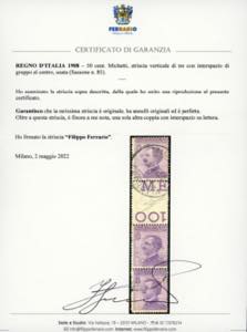 1908 - 50 cent. Michetti (85), ... 
