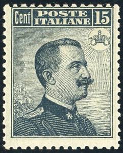 1909 - 15 cent. Michetti, II tipo (86), ... 