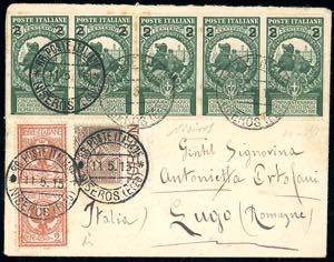 NISIRO 1915 - 25 cent. su 5 cent. Unità ... 