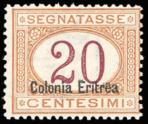 SEGNATASSE 1920 - 20 cent., ... 
