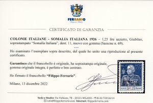 1926 - 1,25 lire azzurro Giubileo, ... 