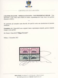 PACCHI POSTALI 1931/40 - 1 lira e ... 