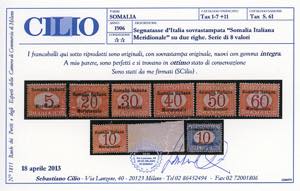 SEGNATASSE 1906 - Soprastampati ... 