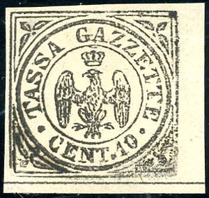 1859 - 10 cent. nero Aquilotto ... 