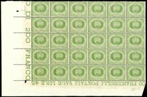 1892 - 45 cent. verde oliva Stemma ... 