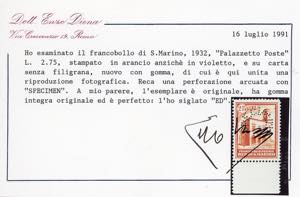 1932 - 2,75 lire arancio ... 