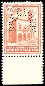 1932 - 2,75 lire arancio Palazzetto della ... 