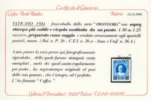 1934 - 1,30 lire su 1,25 lire ... 