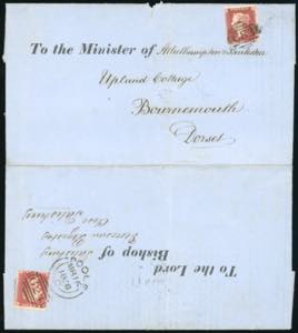 1858 - GREAT BRITAIN - Redirected with ... 