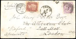 1870 - ITALY/GREAT BRITAIN - Redirected with ... 