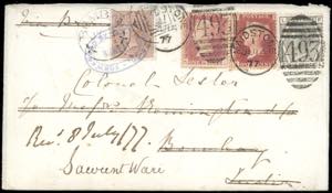 1877 - GREAT BRITAIN/INDIA - Redirected with ... 
