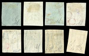 TOSCANA 1851/1857 - Otto esemplari ... 