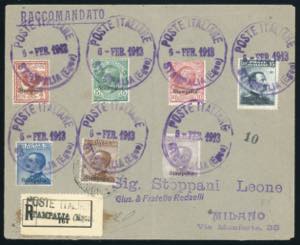 EGEO 1912/1920 - Nove buste con ... 