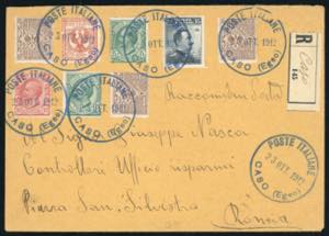 EGEO 1912/1920 - Nove buste con ... 