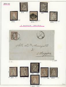 SVIZZERA 1854/1862 - Collezione di ... 