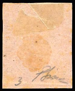 1852 - 15 cent. rosa (3), ... 