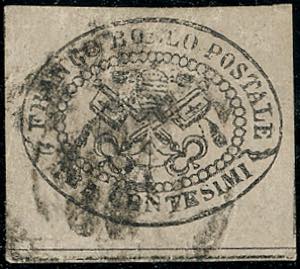 1867 - 3 cent. grigio rosa (14), ottimo ... 
